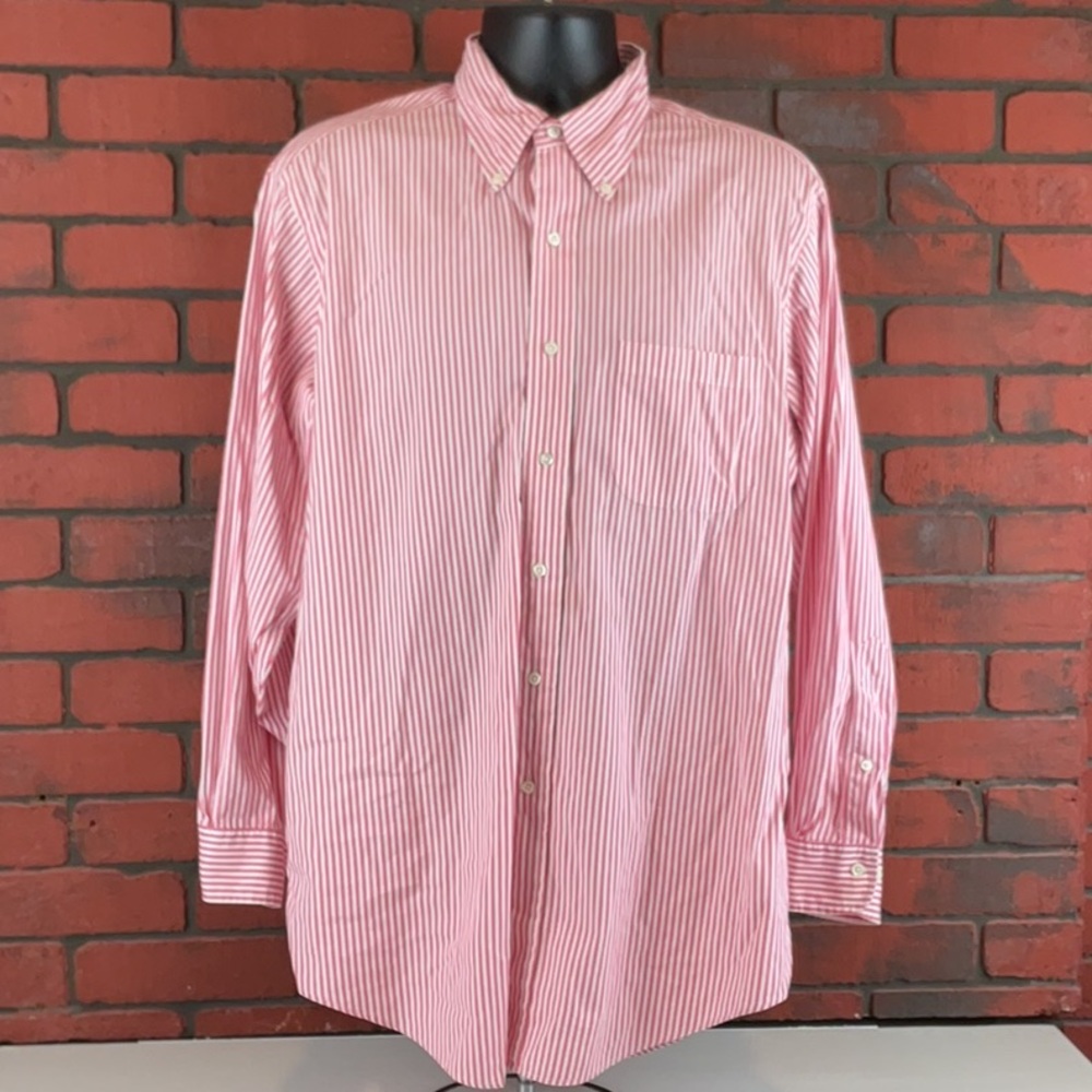 Brooks Brothers Shirt Mens 16.5 Pink Button Down